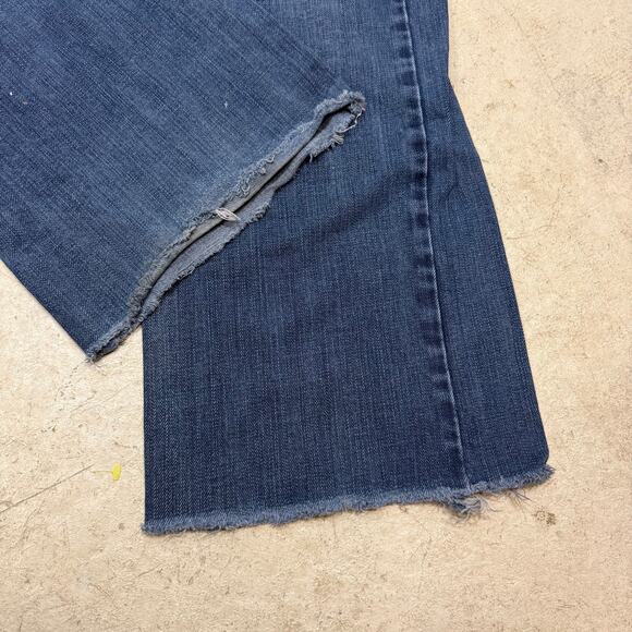 Y2K Levi's SilverTab 34X28 True Boot Jean Distressed Crop 90s Grunge Vintage Dad - Picture 5 of 11